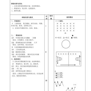 青少年篮球训练基础课程教案设计方案